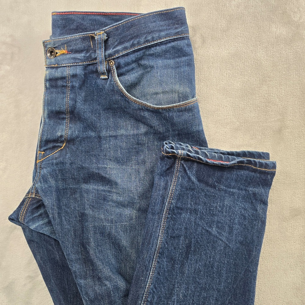 Raleigh Denim Jeans Size 31 Martin Blue Dark Wash Handcrafted‎ Slim Straight USA